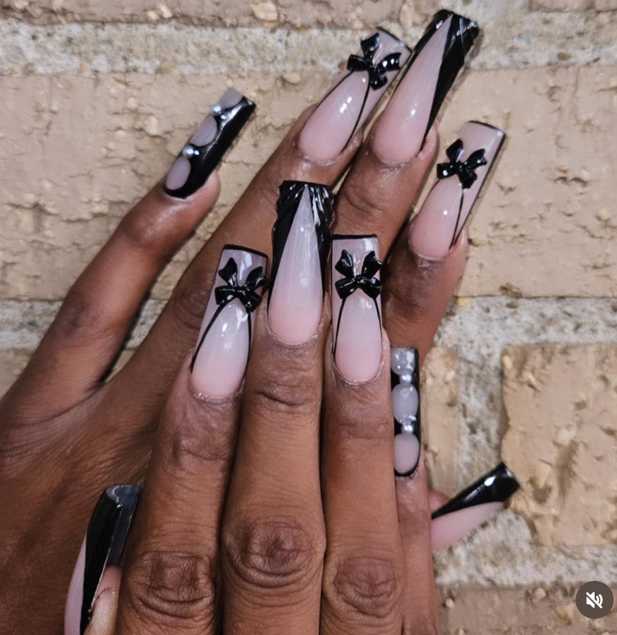 Pink Ombre Nails with Glitter Accent - LA Nails Design