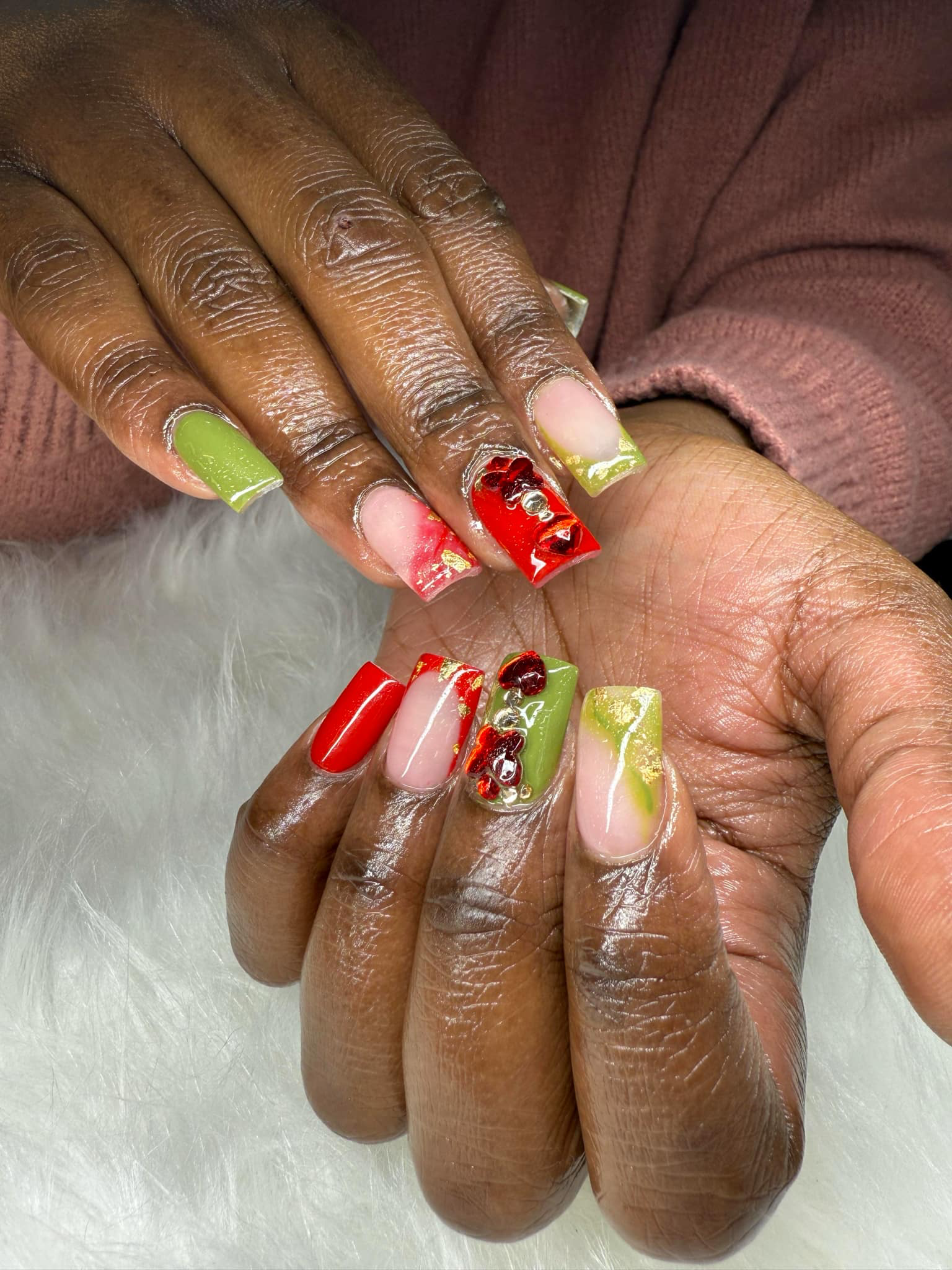 Beautiful Ombre Nail Design - Professional Nail Art at LA Nails