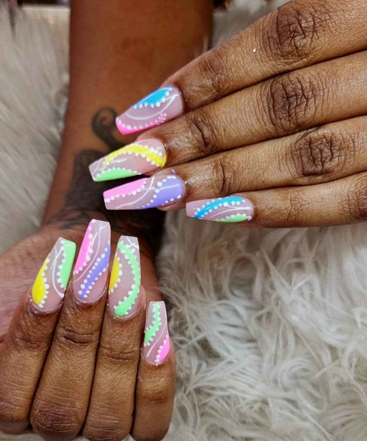 Elegant Pink Gel Nails - Popular LA Nails Design